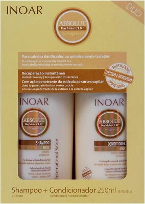 Inoar Duo Daymoist Keratin Smoothing Shampoo and Conditioner - 1 Pack