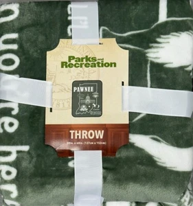 Parks And Recreation Throw Blanket 50 Inch By 60 Inch Pawnee 50x60 - Picture 1 of 4