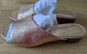Ladies Marc Fisher rose gold leather sandals. NEW UK 5.5 - Picture 1 of 11