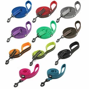 Dog Leads TRUELOVE Leash Airmesh Reflective Short Long Length 4 Sizes 11 Colours - Picture 1 of 19