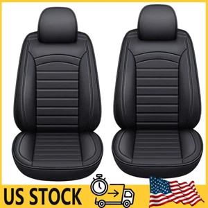 2 Front Automotive Seat Covers Car Leather Cushion For Hyundai Santa Fe Interior - Picture 1 of 13