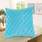 Square Velvet Plush Throw Pillow Case Sofa Back Cushion Cover Decorative 17x17"