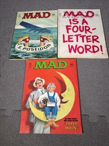 Mad Magazine #161 septiembre 1973, #163 diciembre 1973, #164 enero 1974 usado lote de 3 - Imagen 1 de 4