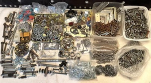Riesiges Eisenwaren-Set: Schrauben, Bolzen, Muttern, Unterlegscheiben, Halterungen, Nägel etc. Neu & Gebraucht - Bild 1 von 21