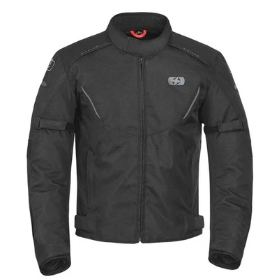 OXFORD DELTA MENS TEXTILE SHORT WATERPROOF MOTORCYCLE JACKET - BLACK - Image 1 of 4