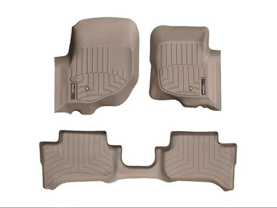 WeatherTech FloorLiner for 2007-2009 Chrysler Aspen - 1st & 2nd Row, Tan - Изображение 1 из 4