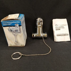Homewerks 3070-300-CH-B Self-Closing Shower Valve with Pull Chain Chrome 1/2" - Zdjęcie 1 z 6