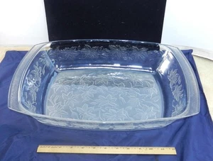 Beautiful Vintage Princess House Fantasia Clear & Frosted Deep Casserole Dish ! - Picture 1 of 6