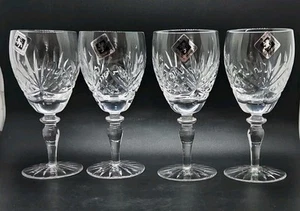 4 x Edinburgh Kristall geschliffenes Glas Weingläser Stirling - 6" 1/8" 15,5 cm 200 ml - Bild 1 von 5