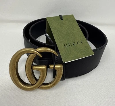 Nuevo con etiquetas Auténtico Cinturón Gucci Negro Talla 85 Foto 1 de 4