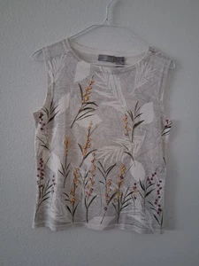 Damen Tank Tops Petite By Ivy Petite Größe PL kleine Blumen Dekoration  - Bild 1 von 2