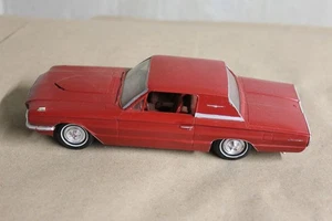 VINTAGE  1966 DARK RED FORD THUNDERBIRD DEALER PROMO CAR missing small hood trim - Picture 1 of 10