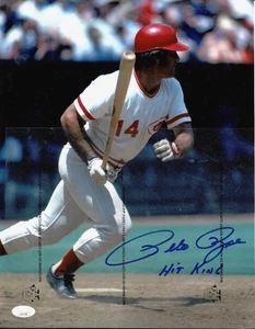 PETE ROSE AUTOGRAPHED SIGNED 11x14 - Cincinnati Reds - J.S.A. Authenticated - Picture 1 of 3