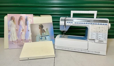 Husqvarna Viking 1100 Sewing Machine With Pedal, Case, Booklets. - READ - Image 1 of 4