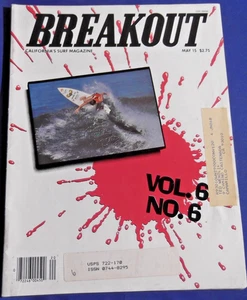 BREAKOUT  MAGAZINE    MAY 1985   JOHN DAMM CENTERFOLD  JOHN GOTHARD    VINTAGE - Imagen 1 de 6