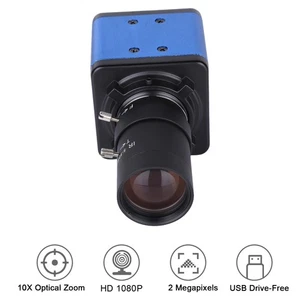 1080P HD Camera Computer Camera Webcam 2 Megapixels 10X Optical Zoom 80 TDW - Afbeelding 1 van 9