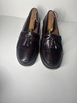 Mocasines GH Bass Weejuns para hombre 13 3E (anchos) rojo Kiltie borla ¡Gran forma! Foto 1 de 4