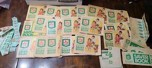 Vintage Green Stamps Stamp Books Booklets Quick Saver S&H Shopping Grocery