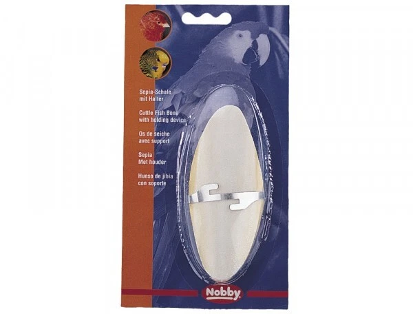 Sepiaschale inkl. Halter ca. 10cm Sepia Pickstein Vögel & Reptilien 85% Calcium - Bild 1 von 1