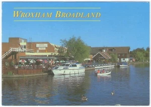 Wroxham, Broadland, River Bure, colour postcard, posted 2010 - Picture 1 of 2