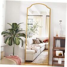 Floor Mirror, 65"×22" Cloud Arched Top Full Length Mirror Arched Mirror Bronze