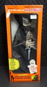 Vintage 1990 Telco Motion-ettes SKELETON  Halloween Lights Up & Sound Effects - Picture 1 of 5