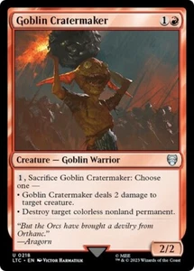 GOBLIN CRATERMAKER x4 Magic The Gathering Casi Nuevo-M Tales of Middle-Earth Commander 4 Unc - Imagen 1 de 1