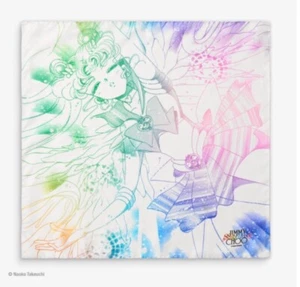 SAILOR MOON x JIMMY CHOO Super Sailor Moon anime Manga Silk Scarf Colored NEW - Picture 1 of 6