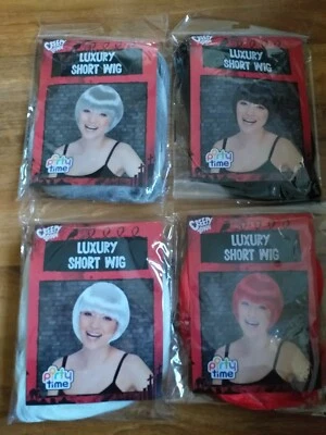 CREEPY TOWN Costume Halloween Short Fancy Dress Sleek WOMEN LADIES Adult Fashion WIG Wigs