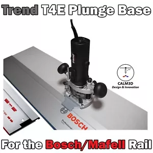 Trend T4E Plunge Router Sub Base for use on Bosch Mafell Rail - INC P&P - Picture 1 of 9