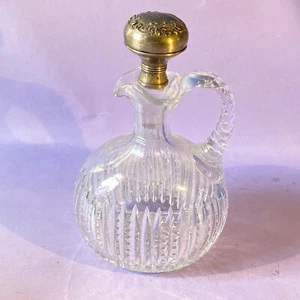 Antique Gorham Sterling Silver & Fine Cut Crystal Liquor Decanter - Picture 1 of 17