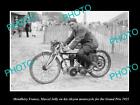 Old Large Historic Photo Montlhery France Marcel Jolly Alcon Motorcycle C1925