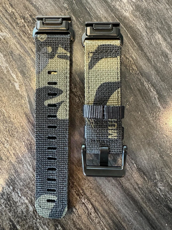 Correa de reloj de lona de liberación rápida ajuste rápido Garmin Fenix 6/7 (22 mm) elige el color Foto 1 de 1