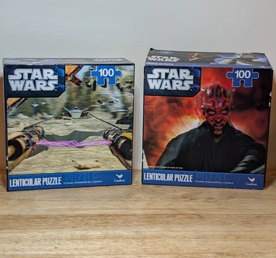 Rompecabezas lenticulares Star Wars Darth Maul y Anakin Skywalker NUEVOS. Disney  Foto 1 de 4