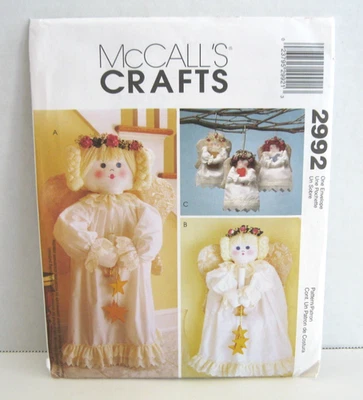 McCall's Crafts Angels: 36" Greeter, 20" Wallhanging & 7" Ornament Pattern #2992 - Image 1 of 2