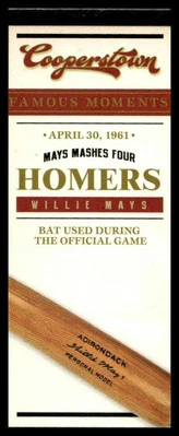 2012 Panini Cooperstown #15 Willie Mays Famous Moments - Image 1 of 2