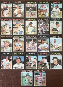 1971 Topps Baseball Card Lot 22 Minor Stars/HOF’s VGEX-EX - Picture 1 of 2