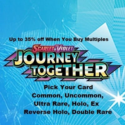 You Pick Single Pokemon TCG Journey Together Common/Un UltraRare Reverse Card EX - Image 1 of 4