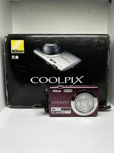Nikon Coolpix S220 Compact Digital Camera 10MP Plum Purple In Box! *TESTED ✅* - Picture 1 of 6