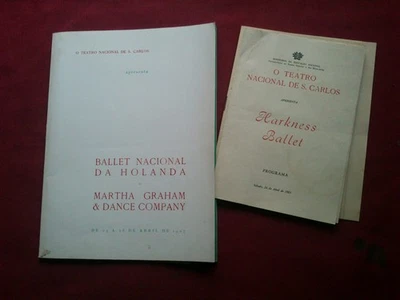 Vintage 1967 Holand Nacional Ballet / Martha Graham Portugal Souvenir Brochure - Image 1 of 4
