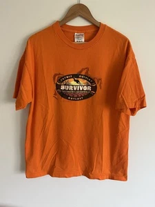 2001 Australia Outback Tv Show CBS Promo T Shirt Survivor Vintage VTG XL Reebok - Picture 1 of 4