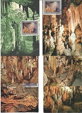 ITALIA 17 CARTOLINE TURISTICA 1977 GROTTE DI CASTELLANA CON ANNULLO SPECIALE