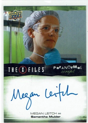 X-Files UFOs and Aliens 2019 Paranormal Script Auto A-ML Megan Leitch Samantha - Image 1 of 3