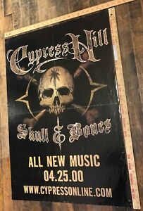 Vintage Poster Cypress Hill "Skull & Bones" 2000 Original Promo Iconic Hip Hop