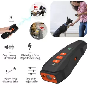Anti Bark Device Ultrasonic Dog Barking Control Stop Repeller Trainer Outdoor - Picture 1 of 13
