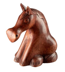 Figure Horse Wood 8.5 CM - Crafts Indonesian - 3995 - Picture 1 of 10