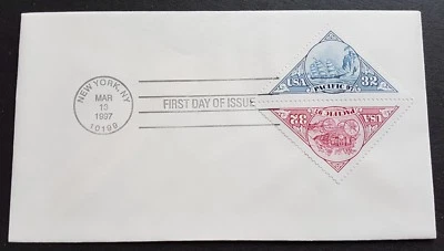USA 1997 Pacific 97 Stamp Exhibition 2v Stamps FDC (official issue cover) type B - Image 1 of 2