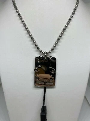 Collana D&G Dolce e Gabbana con Catena a Pallini e Pendente con Piastra, Orsetto - Immagine 1 di 4