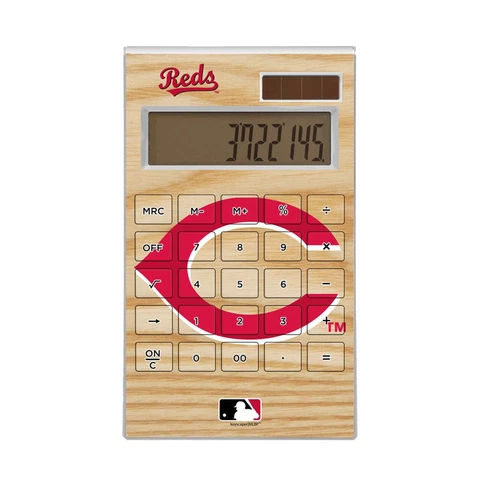 Cincinnati Reds Wood Bat Desktop Calculator Cover