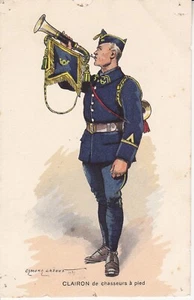 Militärkarte Edmond Lajoux Clairon de Chasseurs zu Fuß - Bild 1 von 2